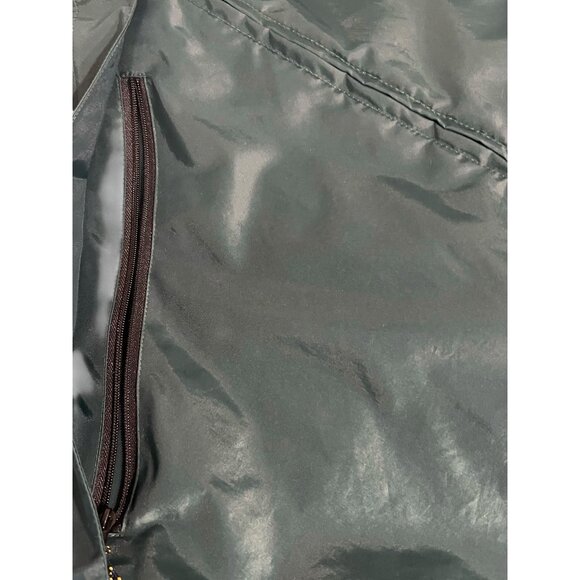 LL Bean Vintage Mens L Hooded Raincoat Windbreaker Green EUC - Picture 8 of 11